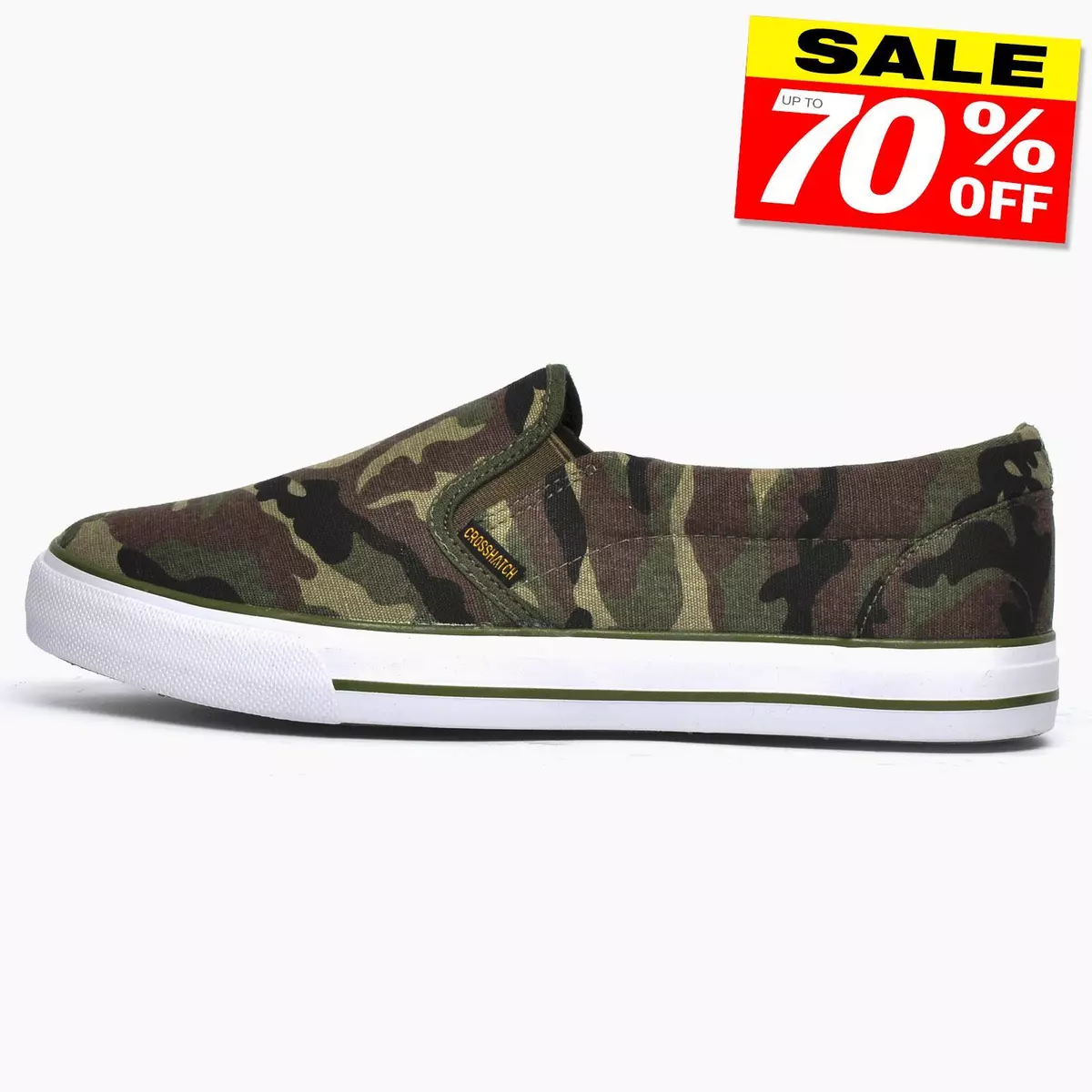 Crosshatch Ramp Hombre Lona sin Cordones Casual Zapatillas