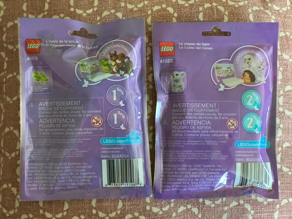 LEGO FRIENDS PETS SERIE 1 2 MINIFIGURAS SET CANICHE CONEJITO Foto 2 de 2