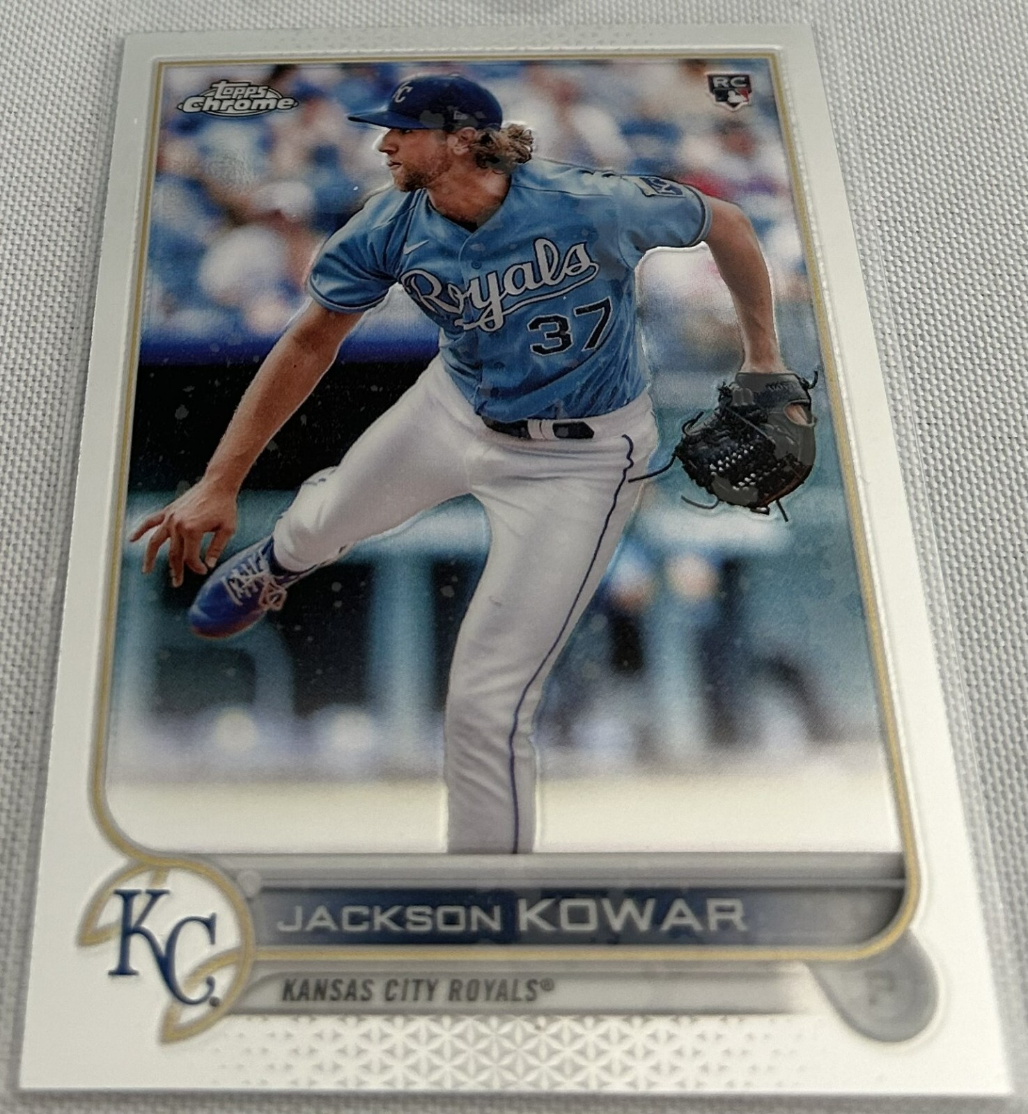 2022 Topps Chrome Baseball Jackson Kowar Kansas City Royals rookie card #188