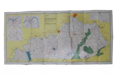 Vintage KENTUCKY 1968 Offizielle Autobahnkarte & Touristenbroschüre