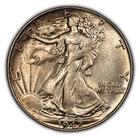 1942 50c Walking Liberty Silver Half Dollar - Original Toning - UNC - SKU-H2375