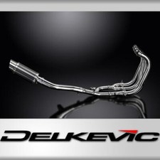 Suzuki GSX1400 2006-2007 4-1 Full Exhaust 200mm Round Carbon Silencer Can