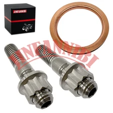 Titanium Heavy Duty Head Pipe Stud Bolt Gaskets Kit for Yamaha YZF450 YFZ450R