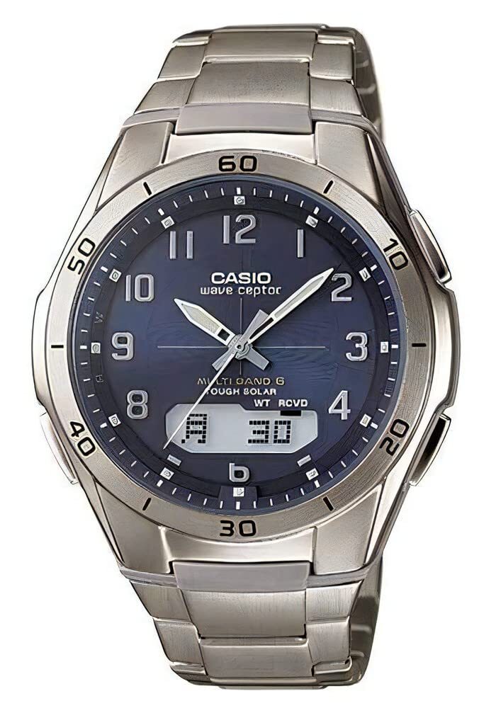 CASIO WVA-M630D-2AJF 腕時計 シルバー CASIO カシオ チタン電波ソーラー腕時計 通販限定モデル WVA