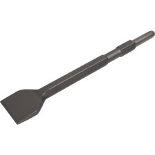 Sealey Hex Shank Flat Chisel for Makita and Hitachi Demolition Hammers 450mm 50m