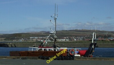 Photo 6x4 Ardrossan Harbour Maxine is moored near the entrance to the rai c2013