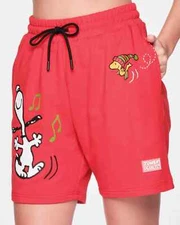 Zumba X Peanuts Shorts - Viva La Red ~ XS  S  M  L ~ New! Free Shipping!