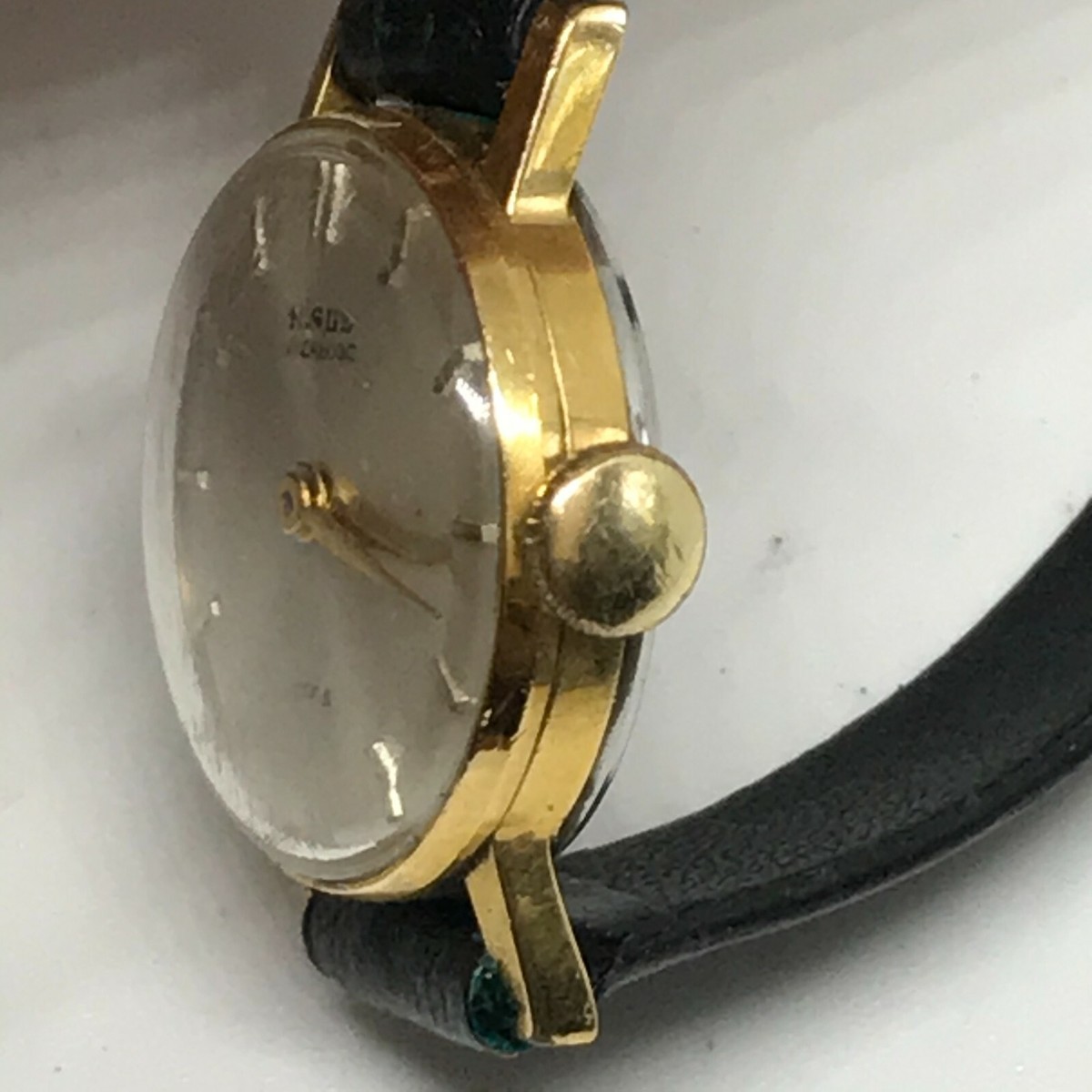 Montre Mécanique Femme NISUS - Fonctionne - Bracelet Cuir - Très Bon état D'occasion