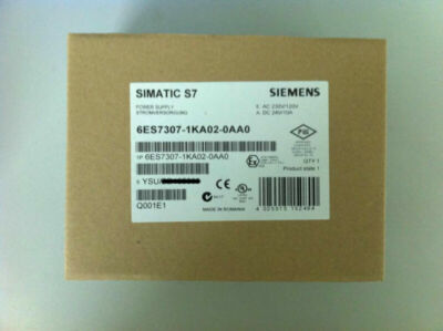 One New Siemens 6ES7307-1KA02-0AA0 6ES7 307-1KA02-0AA0 Power Supply Module 