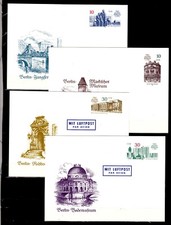 DDR 1987: postal stationery P 95 - P 98 unused (mint condition) perfect, see picture