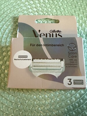 Gillette Satin Care 3er Pack Rasierklingen Intimrasur / Intimbereich Neu