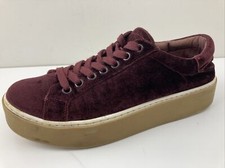 Steve Madden Connie Women's Platform Lace Up Fashion Sneakers Burgundy Size 8