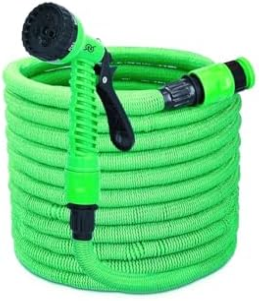 TEMPO DI SALDI Tubo da Giardino 15m, Estensibile fino a 22,5 m, con 7 Funzioni p