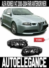 ALFA ROMEO 147 2000-2004 FARI ANTERIORI FANALI NERI LOOK GTA TUNING