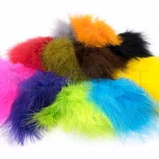 EXTRA SELECT STRUNG MARABOU - Hareline Fly Tying Feathers 7" Long Saltwater NEW!
