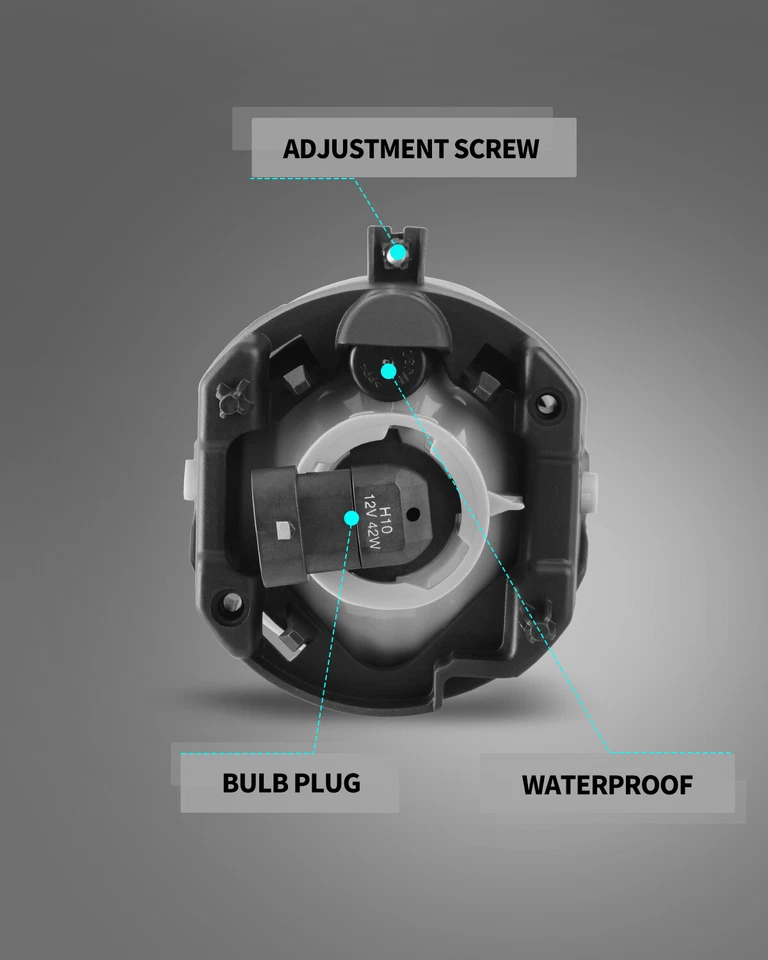 Luces antiniebla de fábrica de repuesto para Dodge Nitro 2008-2010 parachoques lentes transparentes lámparas Foto 4 de 4