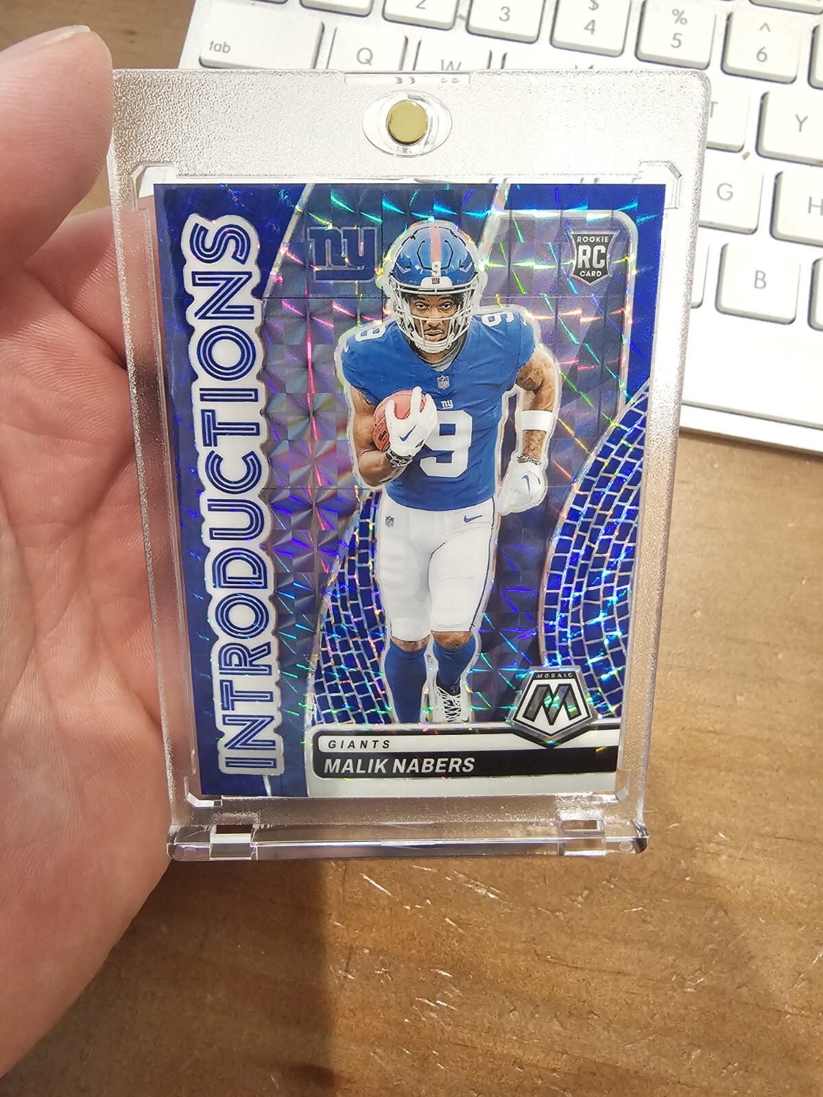 2024 Panini Mosaic Malik Nabers RC ROOKIE Introductions Blue /99