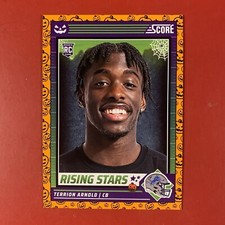 2024 Score-A-Treat Orange Pumpkins Rising Stars Terrion Arnold card #46 RC Lions