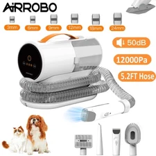 AIRROBO 12000Pa Pet Grooming Kit & Vacuum,Professional Grooming Clipper Tools 🔥