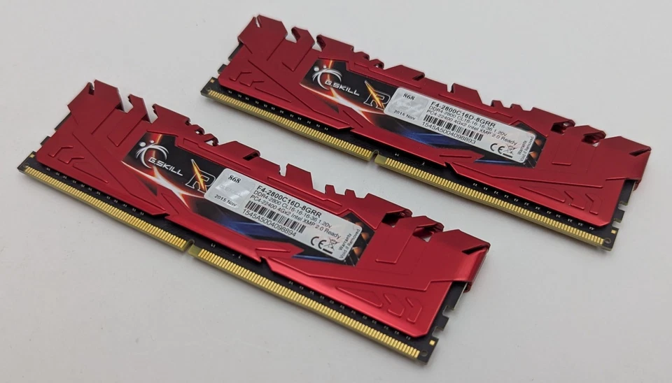 G.SKILL Ripjaws 4 Series 8GB Kit 2x4GB PC4-22400 DDR4-2800 RAM F4-2800C16D-8GRR - Image 2 of 4