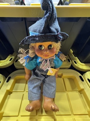 1987 Naber Kids 18'' Farmer Maid Milli Molded Wood Handmade Vintage