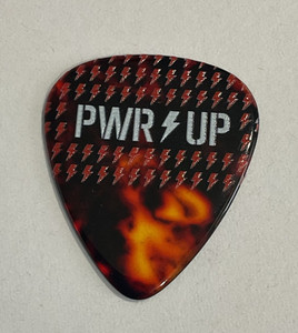 ACDC PWR UP 2025 Tortoise Red Bolt Guitar Pick 