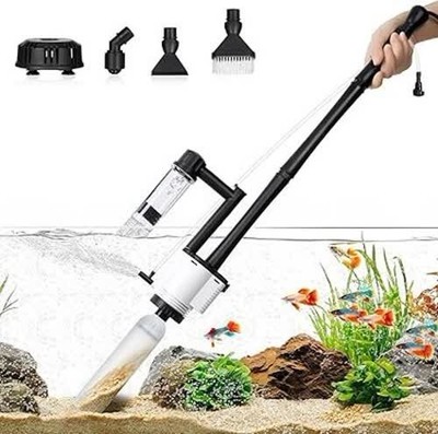 AQQA Aquariumreiniger 8-in-1 Elektrischer Aquarium Kiesreiniger 30W Automatik