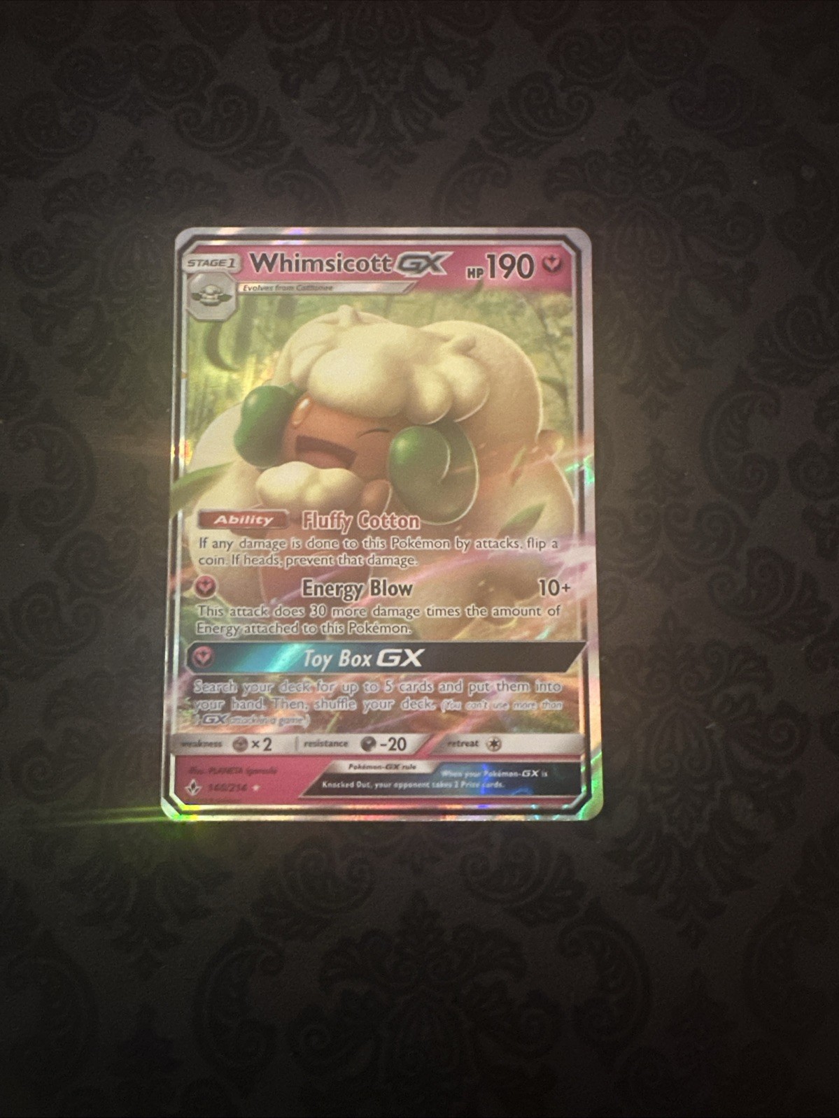 Whimsicott GX - 140/214 - Pokemon Unbroken Bonds Sun & Moon Ultra Rare