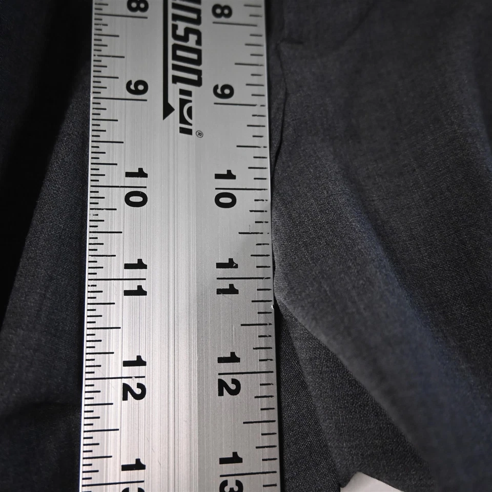 Pantalones rectos Brooks Brothers 34x32 grises 100 % lana Regent frente plano para hombre Foto 3 de 4