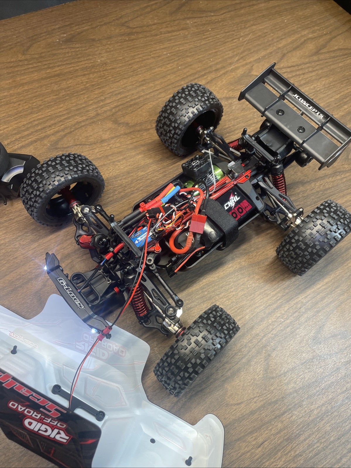 Brushless SG316 MAX Upgraded 45a ESC 3s Lipo 55+ Mph Rc Car Truck RTR Xtra Wide