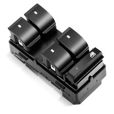 Master Power Window Switch with RED Light Front Left Driver Side Button Compatib