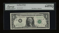 DBR 1963-B $1 FRN Kansas City Barr Fr. 1902-J Legacy 64 PPQ Serial J32403654C