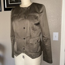 Banana Republic Olive Green Casual Workwear Womens Jacket Blazer Size 8