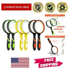 Colorful 10X Magnifying Glass Set - Perfect for Nature Exploration  Reading
