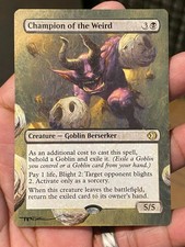 Champion of the Weird 95 MTG Lorwyn Eclipsed Hand Painted Full Altered Art Tentz