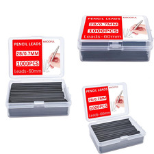0.7mm Mechanical Pencil Lead Refills 1000PCS Bulk Pack 2B Graphite