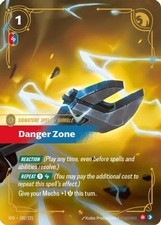 DANGER ZONE - SPIRITFORGED 182/221 - NM - EPIC - RIFTBOUND — live eBay listing