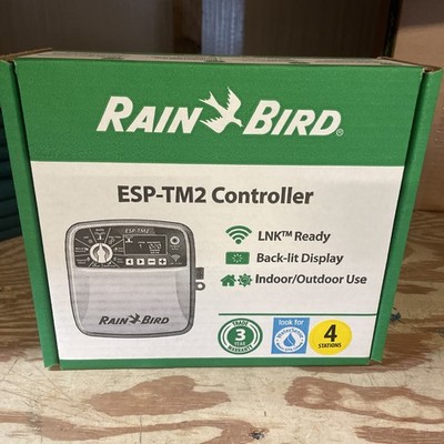 Rain Bird ESP-TM2 Indoor/Outdoor Irrigation Controller 4 Zone LNK Ready Station