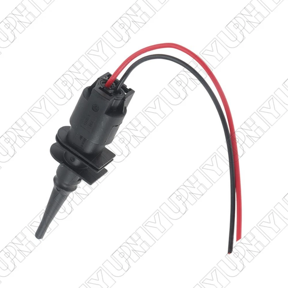 1x Exterior Outdoor Air Ambient Temp Sensor & Connector Wire For BMW 65816905133 - Image 2 of 4