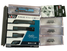 Huge mixed lot of N scale trains, featuring Kato and Bachmann plus accessories