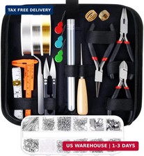 Jewelry Making Supplies Kit with Tools, Wires, Findings for Jewelry Repair an...