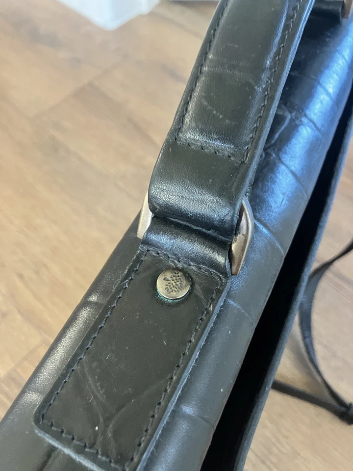 Mulberry vintage Men’s Classic Black Leather Briefcase – Hardly Used - Image 3 of 4