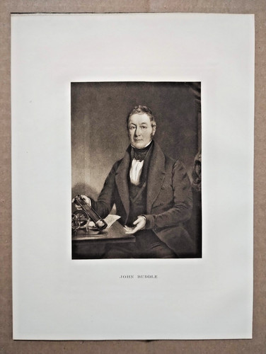Portrait of John Buddle - Antique Print - 1910
