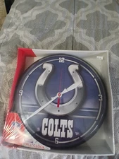 Colts NFL 12 Inch Wall Clock. New In Box Never Used.