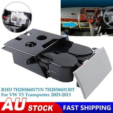 For VW T5 Transporter Ashtray Cup Coin Holder Dual Drink RHD 7H285860130T New