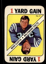 1971 Topps Game Inserts Mike Curtis EX Set Break #4