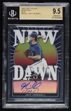 2020 Leaf Valiant New Dawn Blue Prismatic 47/50 Jeff Criswell BGS 9.5 Auto 0ot5