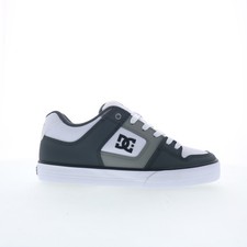 DC Pure DC01782027-GYLGWH Mens Gray Leather Skate Inspired Sneakers Shoes