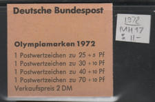 Bund Markenheftchen 17 (Olympia 1972) postfrisch
