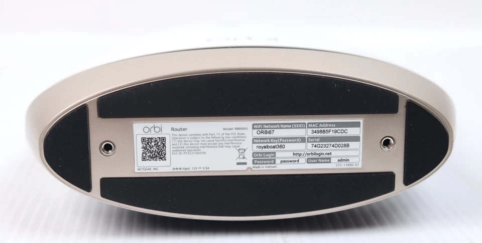 NETGEAR Orbi RBR860 Wi-Fi 6 Router TriBand Mesh 10GB AX6000 r758 - Image 4 of 4